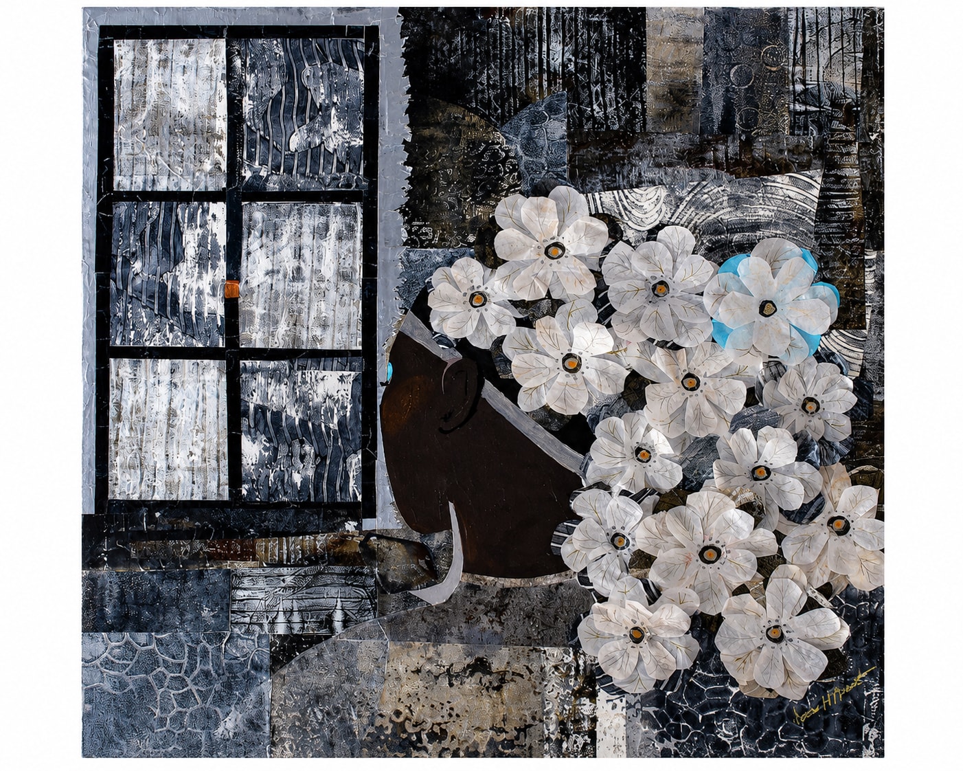 Dark and Stormy — Mixed media and assemblage