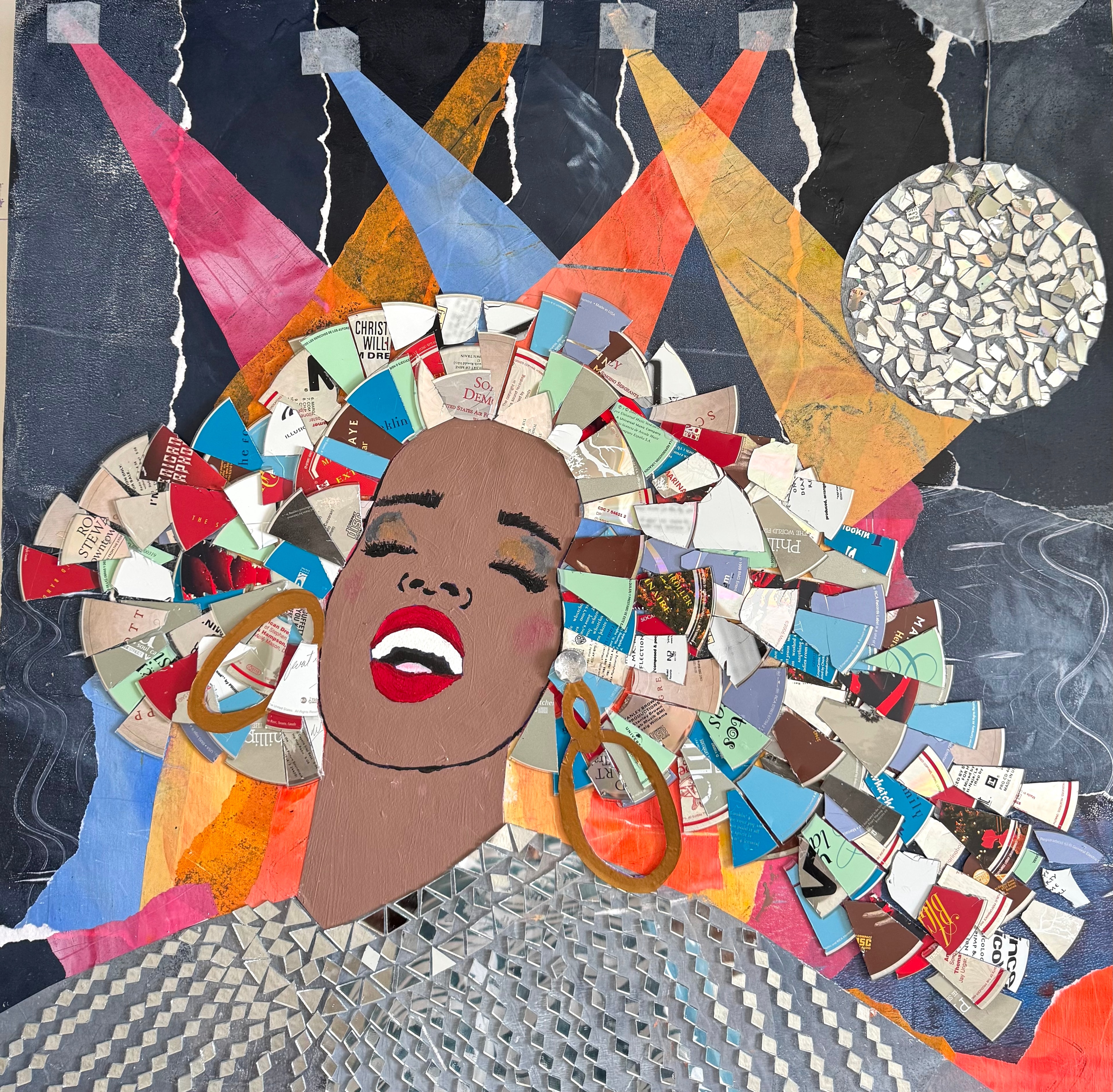 DiscoTek — Mixed media collage